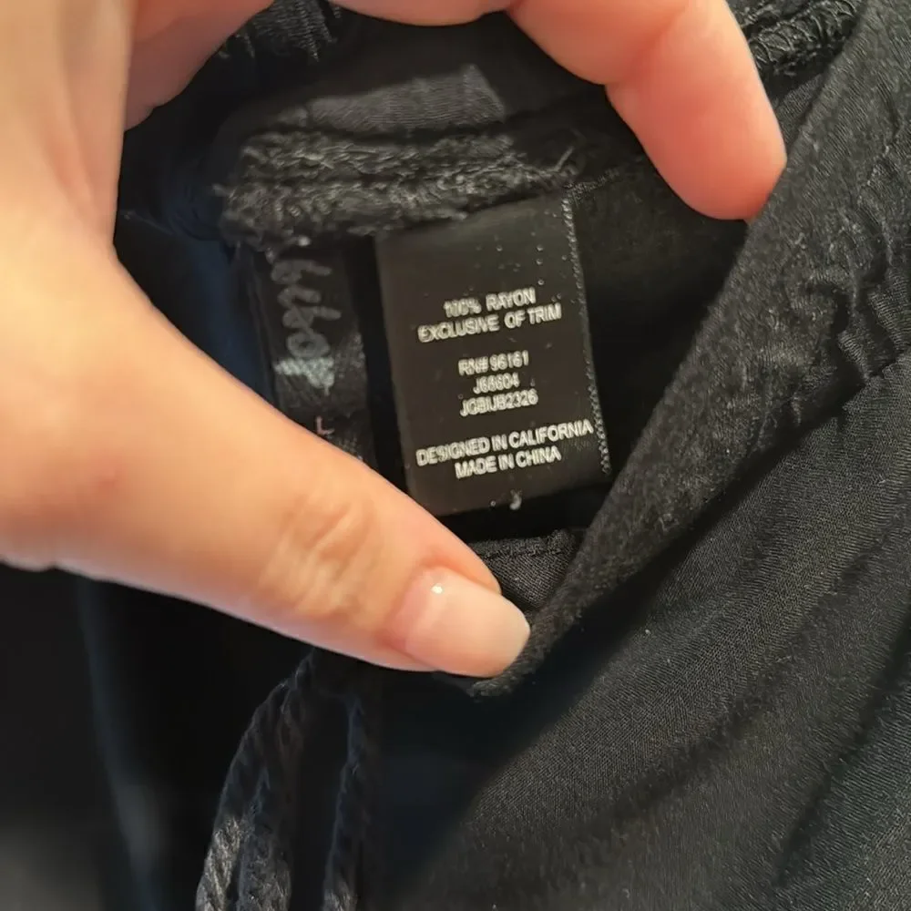 Summer black pants